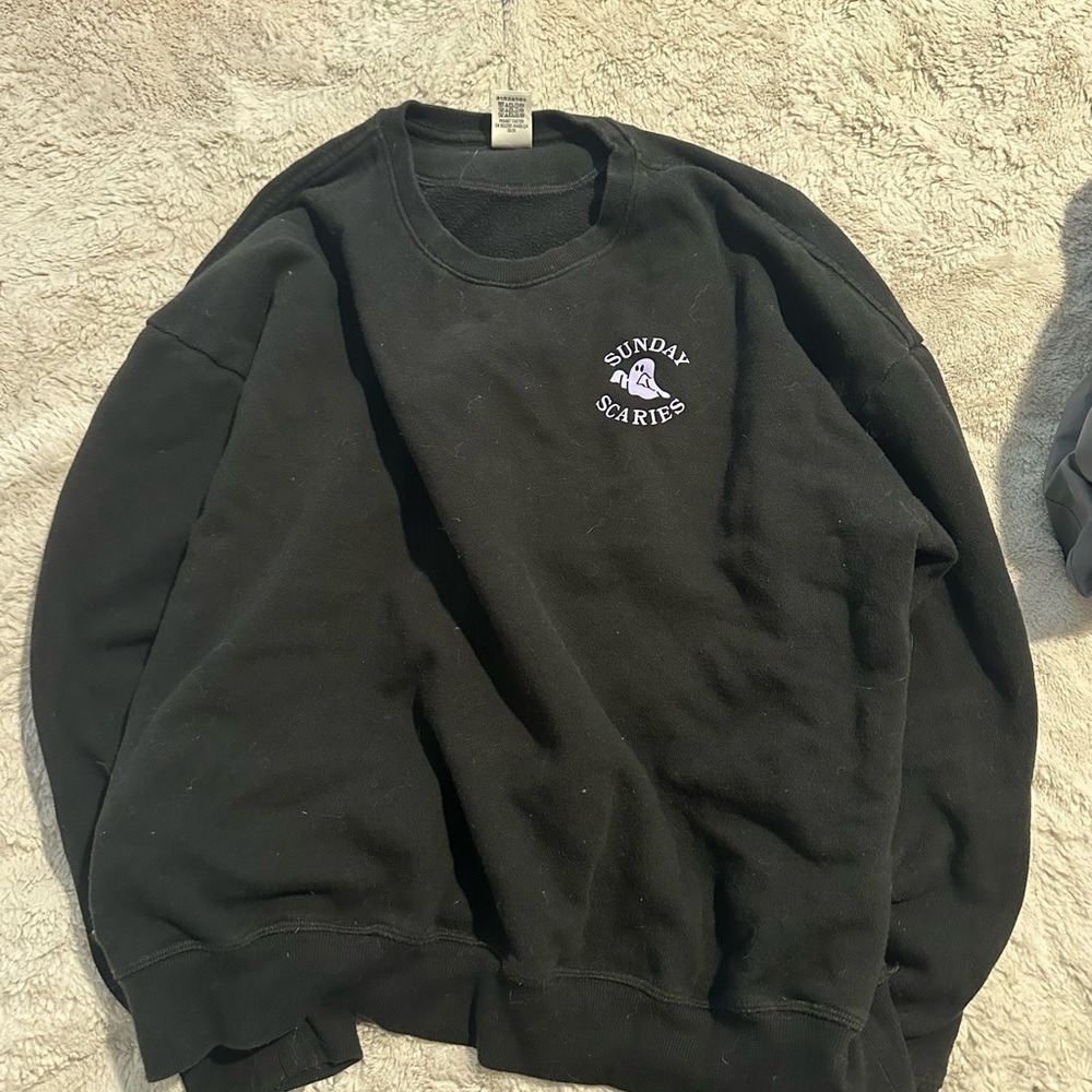 PINK Victoria's Secret Black Crew Neck Sweater